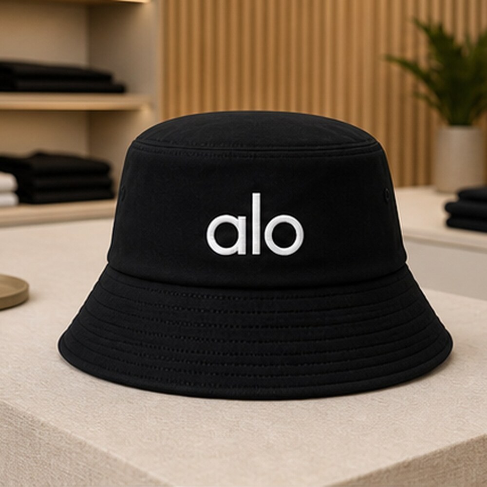 ALO Yoga Black Casual Bucket Hat Activewear